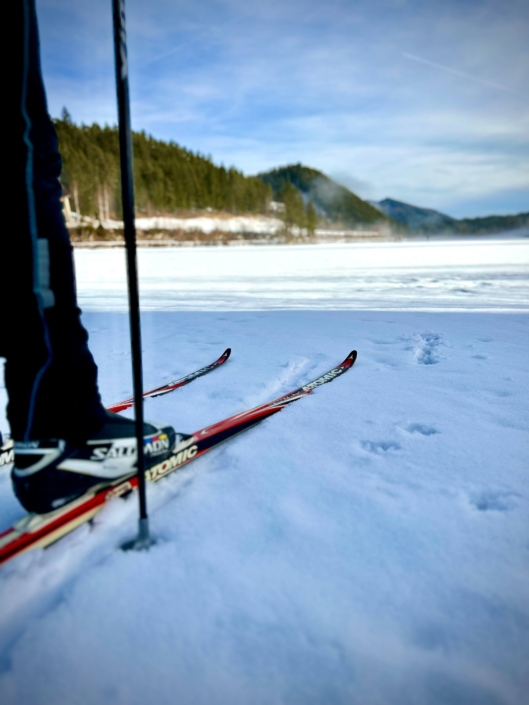 Langlaufen beim Hubertussee